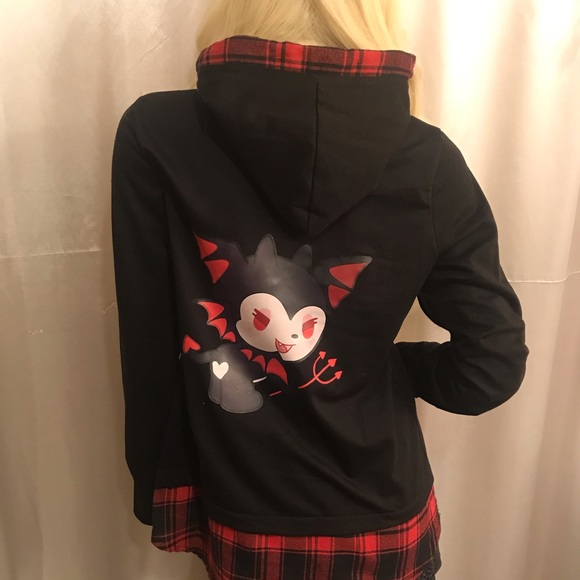 Adorable vintage y2k hoodie and necklace set ❤️✨💀 - Picture 15 of 15